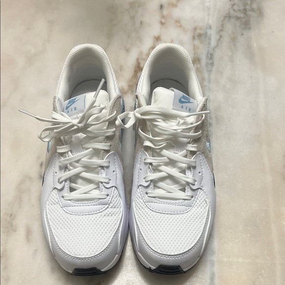 Nike Women's White and Light Blue Sneakers - Picture 2 of 4